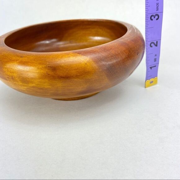 Wood trinkets key bowl marble colour, small planter, or catchall. - Picture 7 of 11